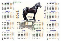 Pferdepension Kaata Kalender 2018